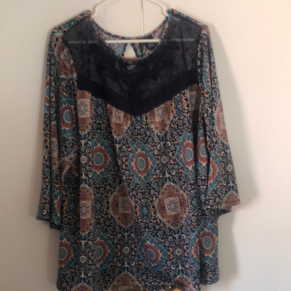 Women's Multicolor Boho Aztec Fall Fall Patterned… - image 2